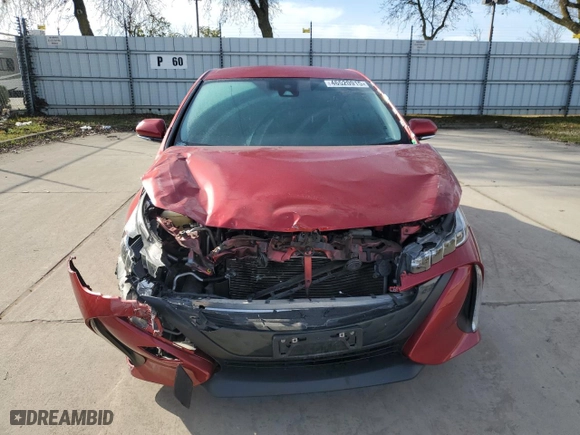 2017 Toyota Prius Prime Plus with VIN JTDKARFPXH3033404, listed as a Copart auction lot 46520915 with NaN miles and Salvage Title. Bid and sale history available at carsss.com. Image 5.