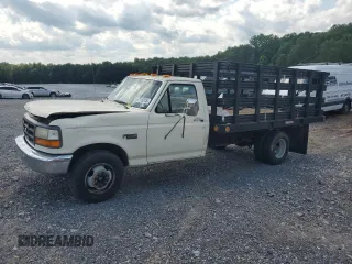 1993 Ford F-350 with VIN 1FDKF37H6PNB19037, listed as a Copart auction lot 64718305 with 94,087 mi miles and Salvage title. Bid and sale history available at DreamBid. Image 1.