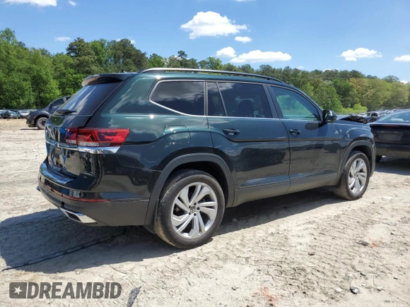 2021 Volkswagen Atlas SE z VIN 1V2HP2CA0MC608375, wystawiony jako Copart lot #56073325 z przebiegiem 38 240 mil mil oraz Szkoda całkowita • Salvage title. Historia ofert i sprzedaży dostępna na DreamBid. Obrazek 3.