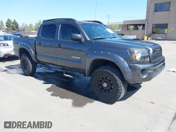 2010 Toyota Tacoma PreRunner with VIN 5TEJU4GN9AZ706709, listed as a IAAI auction lot 41968841 with 123,424 mi miles and . Bid and sale history available at DreamBid. Image 1.