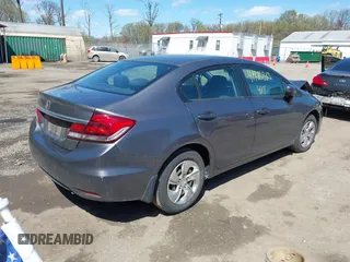 2014 Honda Civic LX with VIN 2HGFB2F50EH513868, listed as a IAAI auction lot 41986283 with 160,391 mi miles and . Bid and sale history available at DreamBid. Image 4.