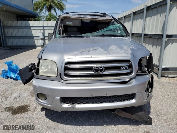 2001 Toyota Sequoia Limited with VIN 5TDBT48A21S008829, listed as a Copart auction lot 49553465 with 0 mi miles and Salvage Title. Bid and sale history available at carsss.com. Image 5.