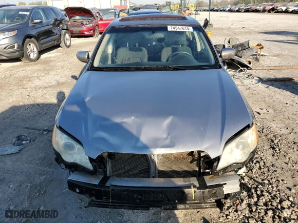 2008 Subaru Legacy (Natl) with VIN 4S3BL616186223503, listed as a Copart auction lot 74547614 with 184223 miles and Salvage Title. Bid and sale history available at carsss.com. Image 5.