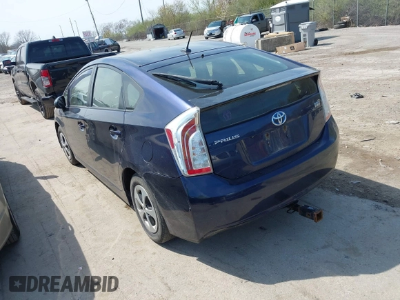 2013 Toyota Prius One with VIN JTDKN3DU0D0351571, listed as a IAAI auction lot 42033388 with 270,161 mi miles and . Bid and sale history available at DreamBid. Image 3.