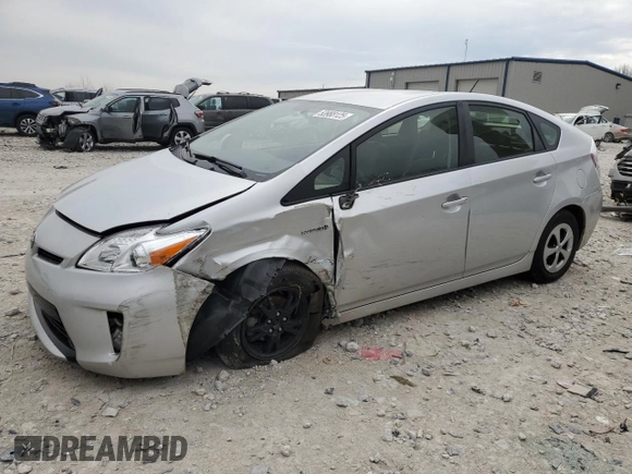 2013 Toyota Prius One with VIN JTDKN3DU4D5630332, listed as a Copart auction lot 53988125 with 124,869 mi miles and Clean Title. Bid and sale history available at DreamBid. Image 1.