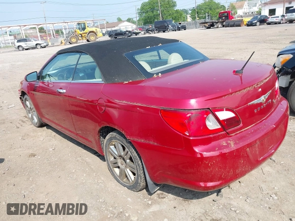 2008 Chrysler Sebring Limited with VIN 1C3LC65M88N137564, listed as a IAAI auction lot 42454717 with 120,274 mi miles and . Bid and sale history available at DreamBid. Image 3.