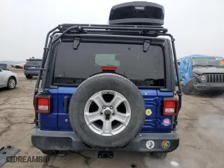 2018 Jeep Wrangler Unlimited Sport S with VIN 1C4HJXDG8JW285142, listed as a Copart auction lot 44573915 with 67,608 mi miles and Salvage Title. Bid and sale history available at carsss.com. Image 6.