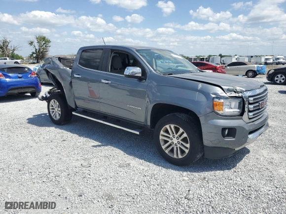 2018 GMC Canyon 2WD SLT with VIN 1GTG5DENXJ1292280, listed as a Copart auction lot 48542825 with 0 mi miles and Salvage Title. Bid and sale history available at carsss.com. Image 4.