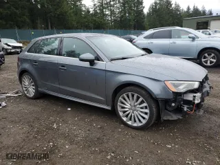 2016 Audi A3 e-tron Premium Plus with VIN WAUTPBFF9GA050123, listed as a Copart auction lot 87970295 with 76,445 mi miles and Salvage Title. Bid and sale history available at carsss.com. Image 4.