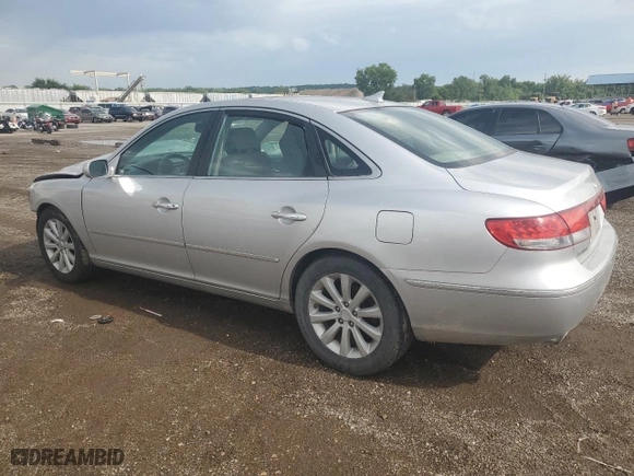 2009 Hyundai Azera GLS with VIN KMHFC46D89A360798, listed as a Copart auction lot 60381093 with 151,626 mi miles and Salvage Title. Bid and sale history available at carsss.com. Image 2.