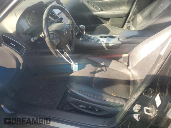 2014 Infiniti Q50 Sport with VIN JN1BV7AR2EM690658, listed as a Copart auction lot 64209225 with 179,629 mi miles and Salvage title. Bid and sale history available at DreamBid. Image 7.