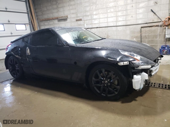 2019 Nissan 370Z Coupe with VIN JN1AZ4EH1KM422437, listed as a Copart auction lot 76562994 with 38365 miles and Salvage Title. Bid and sale history available at carsss.com. Image 4.