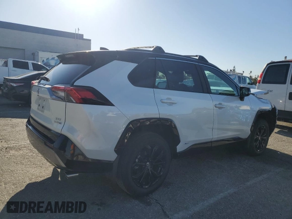2024 Toyota RAV4 Hybrid XSE with VIN 2T3E6RFV4RW060903, listed as a Copart auction lot 49515785 with 8,637 mi miles and Salvage Title. Bid and sale history available at DreamBid. Image 3.