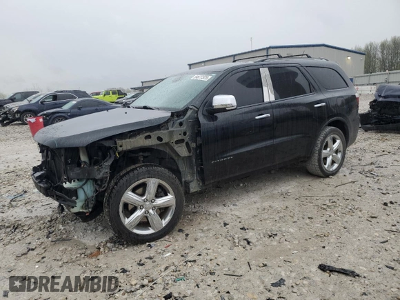 2013 Dodge Durango Citadel with VIN 1C4SDJET0DC616002, listed as a Copart auction lot 54677325 with 174,131 mi miles and Salvage title. Bid and sale history available at DreamBid. Image 1.
