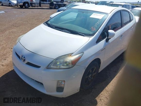 2011 Toyota Prius I with VIN JTDKN3DU6B0266604, listed as a IAAI auction lot 41981587 with 184,346 mi miles. Bid and sale history available at carsss.com. Image 17.