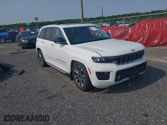 2022 Jeep Grand Cherokee Overland with VIN 1C4RJHDGXN8576813, listed as a IAAI auction lot 42314919 with 35,632 mi miles and . Bid and sale history available at DreamBid. Image 1.