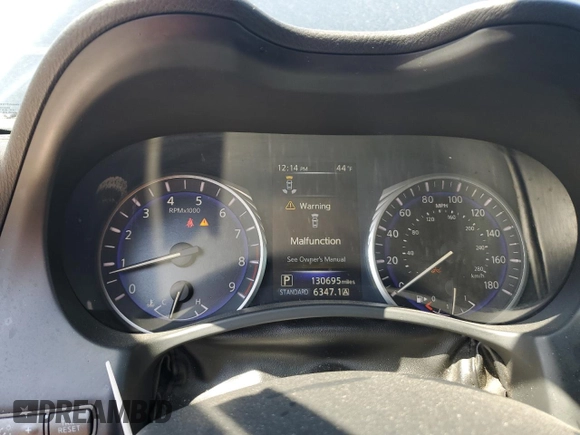 2014 Infiniti Q50 Premium with VIN JN1BV7AR8EM686789, listed as a Copart auction lot 53973905 with 130,695 mi miles and Salvage title. Bid and sale history available at DreamBid. Image 9.