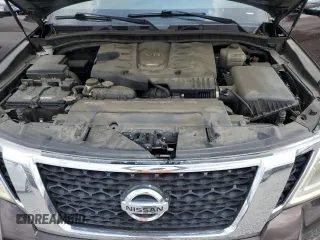 2017 Nissan Armada SV with VIN JN8AY2ND2H9005734, listed as a Copart auction lot 66309634 with 112,585 mi miles and Salvage Title. Bid and sale history available at carsss.com. Image 12.