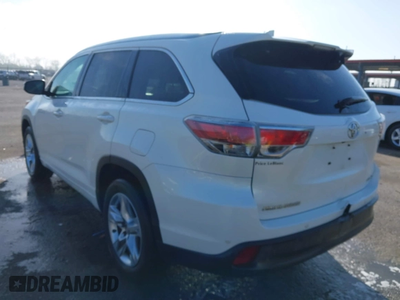 2015 Toyota Highlander Limited z VIN 5TDYKRFH8FS041531, wystawiony jako IAAI lot #41864701 z przebiegiem 219 408 mil mil oraz . Historia ofert i sprzedaży dostępna na DreamBid. Obrazek 3.