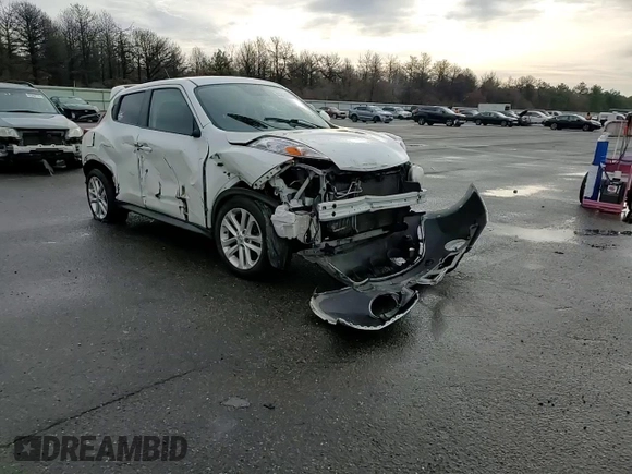 2014 Nissan Juke SV with VIN JN8AF5MV1ET360040, listed as a Copart auction lot 43237315 with Not Provided miles and Salvage Title. Bid and sale history available at DreamBid. Image 12.