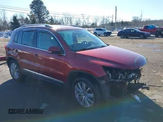 2012 Volkswagen Tiguan S with VIN WVGBV7AX2CW078629, listed as a IAAI auction lot 41332445 with 94,239 mi miles and . Bid and sale history available at DreamBid. Image 1.