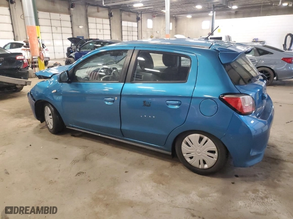 2021 Mitsubishi Mirage ES with VIN ML32AUHJ8MH006939, listed as a Copart auction lot 47002325 with 8,955 mi miles and Salvage Title. Bid and sale history available at carsss.com. Image 2.