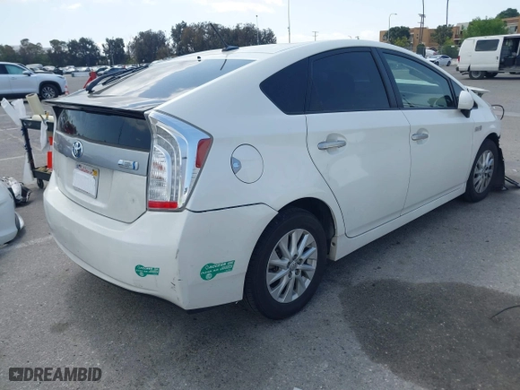 2014 Toyota Prius Plug-In with VIN JTDKN3DP6E3050927, listed as a IAAI auction lot 41871777 with 155,040 mi miles. Bid and sale history available at carsss.com. Image 4.