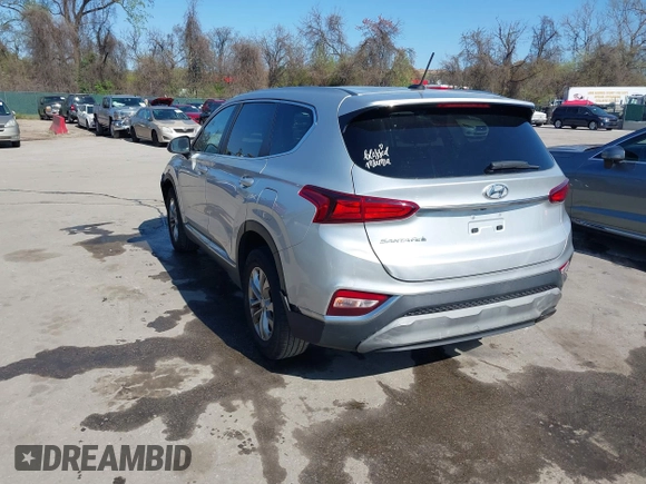2019 Hyundai Santa Fe SE with VIN 5NMS23AD3KH030862, listed as a IAAI auction lot 41946700 with 198,264 mi miles. Bid and sale history available at carsss.com. Image 3.
