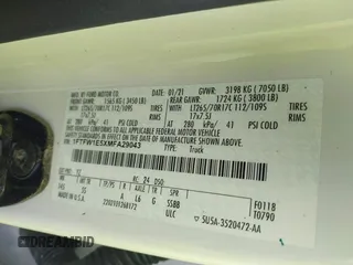 2021 Ford F-150 XL with VIN 1FTFW1E5XMFA29043, listed as a IAAI auction lot 42276606 with Not provided miles and . Bid and sale history available at DreamBid. Image 8.
