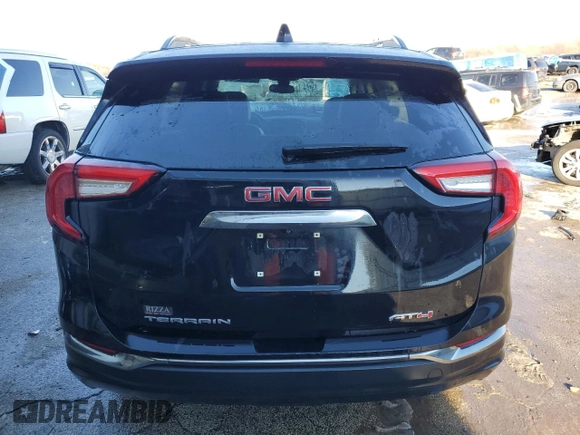 2022 GMC Terrain AT4 with VIN 3GKALYEVXNL298747, listed as a Copart auction lot 89106525 with 32,852 mi miles and Salvage Title. Bid and sale history available at DreamBid. Image 6.