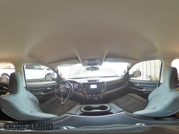 2019 Ram 1500 Tradesman with VIN 1C6RRECT7KN745812, listed as a Copart auction lot 55485685 with 82,422 mi miles and Salvage title. Bid and sale history available at DreamBid. Image 14.