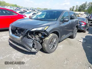 2023 Nissan Rogue S with VIN 5N1BT3AA7PC893183, listed as a IAAI auction lot 41983048 with 34,837 mi miles. Bid and sale history available at carsss.com. Image 2.