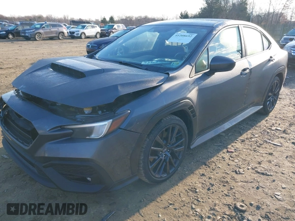2022 Subaru WRX Premium with VIN JF1VBAH63N8032597, listed as a IAAI auction lot 41208692 with 16,740 mi miles. Bid and sale history available at carsss.com. Image 2.