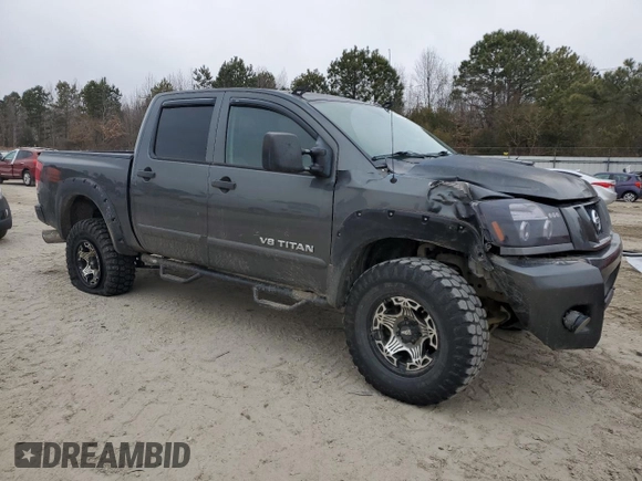 2010 Nissan Titan LE with VIN 1N6BA0ECXAN310425, listed as a Copart auction lot 88897755 with 132,467 mi miles and Salvage Title. Bid and sale history available at carsss.com. Image 4.