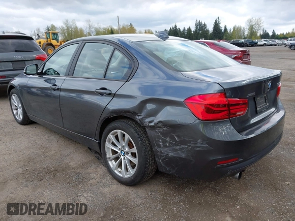 2018 BMW 3 Series 320i xDrive with VIN WBA8E5G53JNV03333, listed as a IAAI auction lot 42018275 with 45,950 mi miles. Bid and sale history available at carsss.com. Image 3.