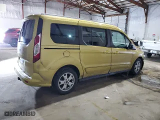 2014 Ford Transit Connect Wagon XLT with VIN NM0GE9F71E1142509, listed as a Copart auction lot 89322645 with 0 mi miles and Salvage Title. Bid and sale history available at carsss.com. Image 3.