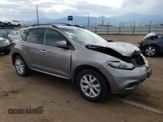 2012 Nissan Murano SV with VIN JN8AZ1MWXCW223585, listed as a Copart auction lot 63911744 with 92,879 mi miles and Salvage Title. Bid and sale history available at carsss.com. Image 4.