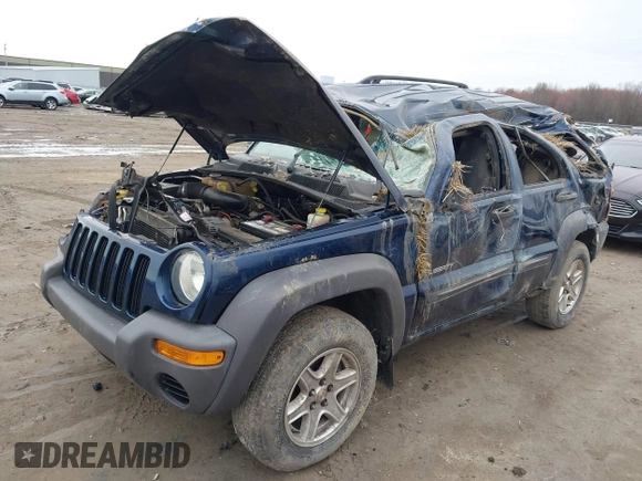 2004 Jeep Liberty Sport with VIN 1J4GL48K64W192749, listed as a IAAI auction lot 41899910 with 100,217 mi miles and . Bid and sale history available at DreamBid. Image 2.