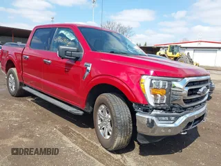2021 Ford F-150 XL with VIN 1FTFW1E58MKD31650, listed as a IAAI auction lot 41916402 with 63,626 mi miles. Bid and sale history available at carsss.com. Image 1.