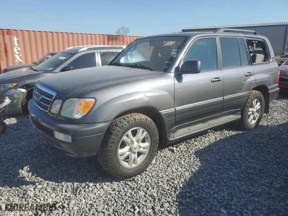 2004 Lexus LX 470 with VIN JTJHT00W343541589, listed as a Copart auction lot 48166895 with NaN miles and Salvage Title. Bid and sale history available at carsss.com. Image 1.