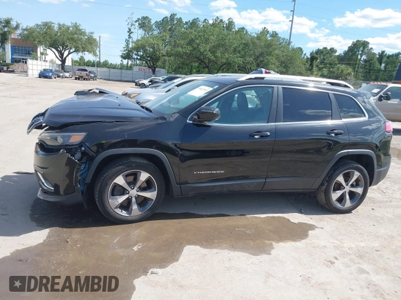 2019 Jeep Cherokee Limited with VIN 1C4PJLDB2KD387798, listed as a IAAI auction lot 39462992 with 20,173 mi miles and . Bid and sale history available at DreamBid. Image 14.