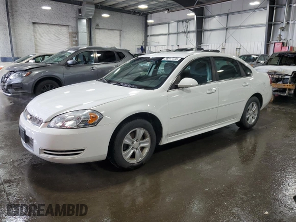 2012 Chevrolet Impala LS Fleet with VIN 2G1WF5E30C1304861, listed as a Copart auction lot 56847725 with 88,306 mi miles and Salvage title. Bid and sale history available at DreamBid. Image 1.