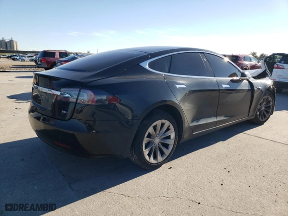 2017 Tesla Model S 100D with VIN 5YJSA1E24HF232152, listed as a Copart auction lot 88358005 with 0 mi miles and Salvage Title. Bid and sale history available at carsss.com. Image 3.