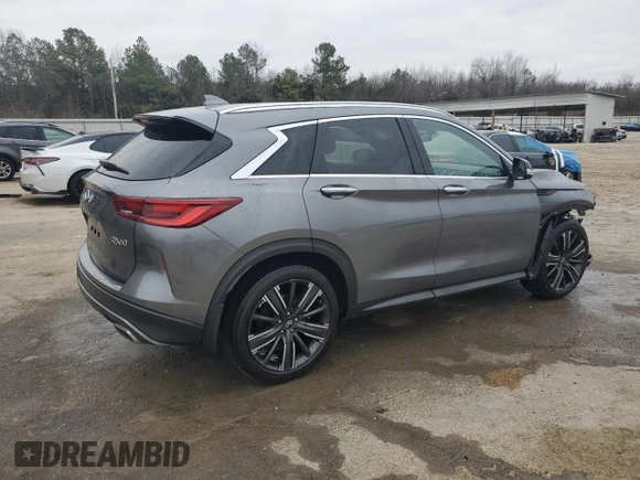 2022 Infiniti QX50 Luxe z VIN 3PCAJ5BA6NF113237, wystawiony jako Copart lot #42326275 z przebiegiem 44 538 mil mil oraz Szkoda całkowita • Salvage title. Historia ofert i sprzedaży dostępna na DreamBid. Obrazek 3.