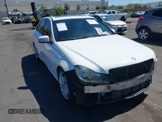 2014 Mercedes-Benz C with VIN WDDGF4HB3EA965176, listed as a IAAI auction lot 41870150 with 211,085 mi miles. Bid and sale history available at carsss.com. Image 1.