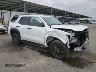 2025 Toyota 4Runner SR5 с VIN JTEVA5BR1S5009139, выставлен на аукционе Copart как лот 53647785 с пробегом Не указан миль и На запчасти • Non repairable. История ставок и продаж доступна на DreamBid. Изображение 4.