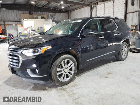 2018 Chevrolet Traverse High Country z VIN 1GNEVKKW6JJ220735, wystawiony jako Copart lot #56122855 z przebiegiem 107 211 mil mil oraz Szkoda całkowita • Salvage title. Historia ofert i sprzedaży dostępna na DreamBid. Obrazek 1.