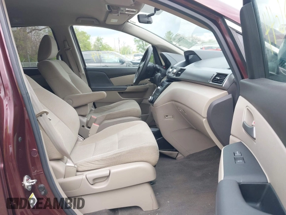 2013 Honda Odyssey LX with VIN 5FNRL5H25DB080209, listed as a IAAI auction lot 42123644 with 157,631 mi miles and . Bid and sale history available at carsss.com. Image 5.