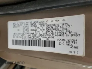 2003 Toyota Sequoia SR5 with VIN 5TDZT34A13S198804, listed as a Copart auction lot 53905185 with 250,067 mi miles and Salvage Title. Bid and sale history available at carsss.com. Image 13.
