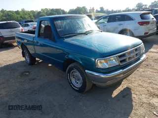 1994 Ford Ranger XLT with VIN 1FTCR10X5RUA01060, listed as a IAAI auction lot 42060781 with 47,499 mi miles. Bid and sale history available at carsss.com. Image 1.